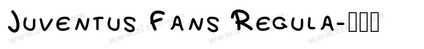 Juventus Fans Regula字体转换